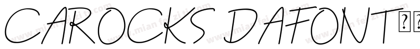 CAROCKS DAFONT字体转换